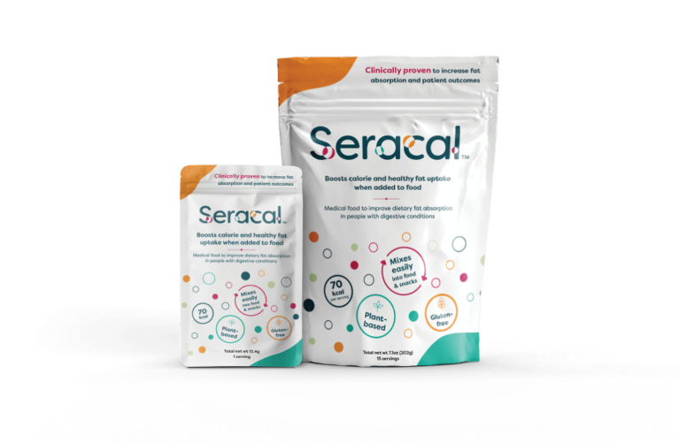 Small and big bag of Seracal product