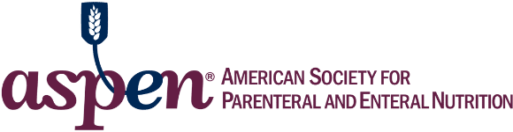 Logo for the American Society for Parenteral and Enteral Nutrition (ASPEN), featuring a wheat symbol above the “a” in aspen, highlights ASPEN’s commitment to exocrine pancreatic insufficiency nutrition and Vytala clinical nutrition.